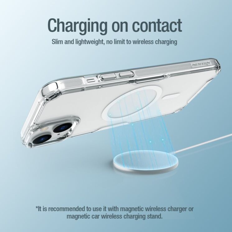 Силіконовий чохол NILLKIN Nature TPU Pro Magnetic для Apple iPhone 15 Plus - Transparent: фото 7 з 20
