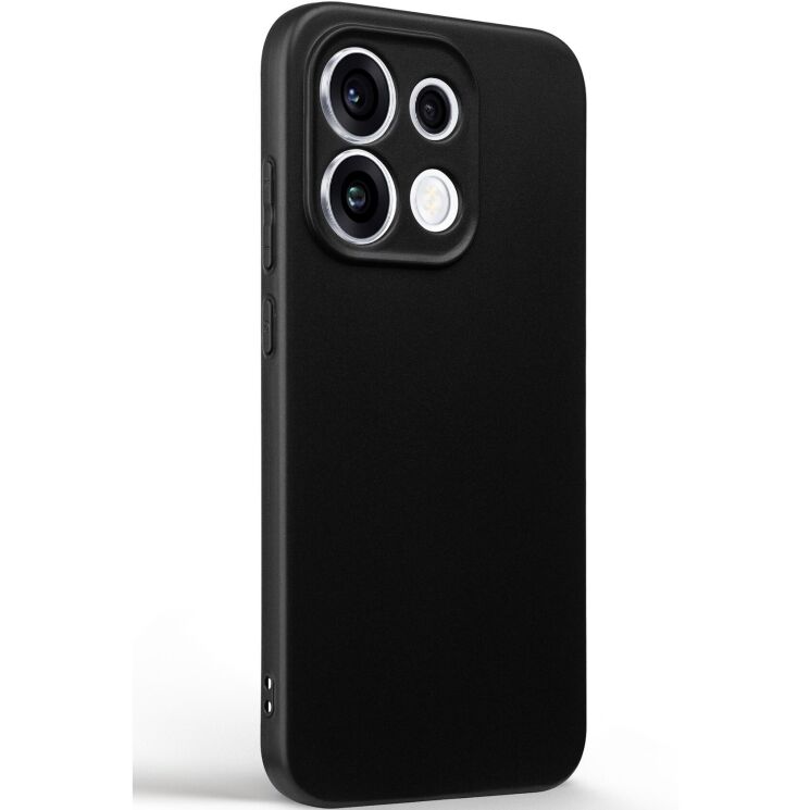 Силиконовый (TPU) чехол ArmorStandart Matte Slim Fit для OPPO Reno 16 Pro - Black: фото 2 из 5
