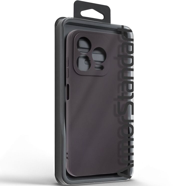 Силиконовый (TPU) чехол ArmorStandart Matte Slim Fit для ZTE Nubia V70 Design - Black: фото 2 из 5