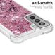 Силиконовый (TPU) чехол Deexe Liquid Glitter для Samsung Galaxy S21 FE (G990) - Shiny Hearts (230628B). Фото 5 из 7
