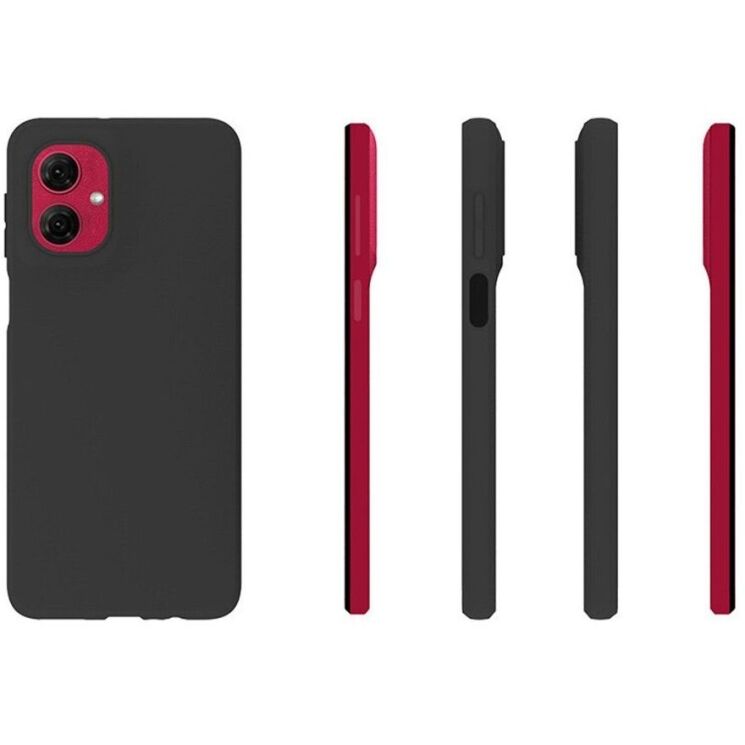 Силиконовый (TPU) чехол Deexe Matte Case для Motorola Moto G55 - Black: фото 4 из 4