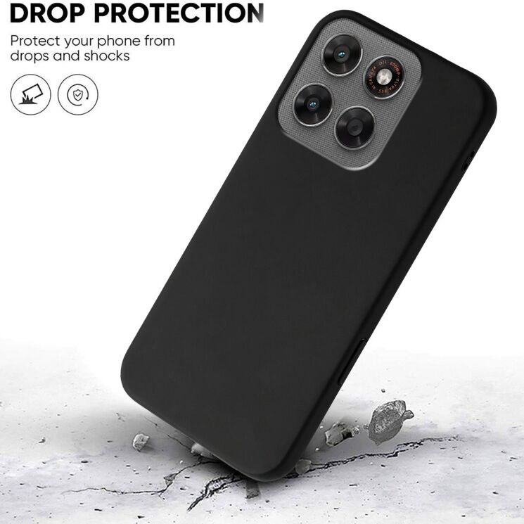 Силіконовий (TPU) чохол Deexe Matte Case для Motorola Moto G77 / Moto G67 - Black (406842B) Силіконовий (TPU) чохол Deexe Matte Case для Motorola Moto G77 / Moto G67 - Black: фото 5 з 8