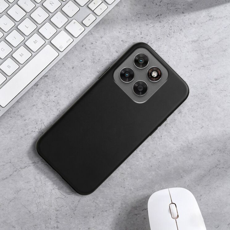 Силіконовий (TPU) чохол Deexe Matte Case для Motorola Moto G77 / Moto G67 - Black (406842B) Силіконовий (TPU) чохол Deexe Matte Case для Motorola Moto G77 / Moto G67 - Black: фото 8 з 8