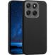Силіконовий (TPU) чохол Deexe Matte Case для Motorola Moto G77 / Moto G67 - Black (406842B). Фото 1 з 8
