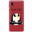 Силиконовый (TPU) чехол Deexe Pretty Glossy для Samsung Galaxy A01 Core (A013) - Penguin (267521B)