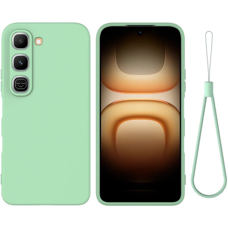 Силіконовий (TPU) чохол Deexe Silicone Case для Infinix Hot 70 Pro - Green: фото 1 з 9