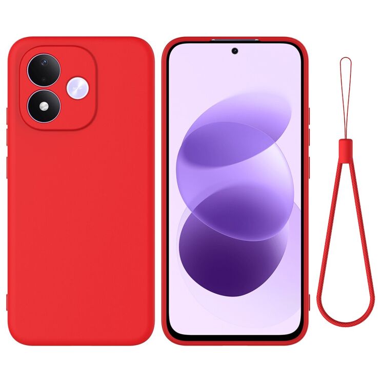 Силиконовый (TPU) чехол Deexe Silicone Case для Xiaomi Redmi Note 17 (4G/5G) - Red: фото 1 из 9