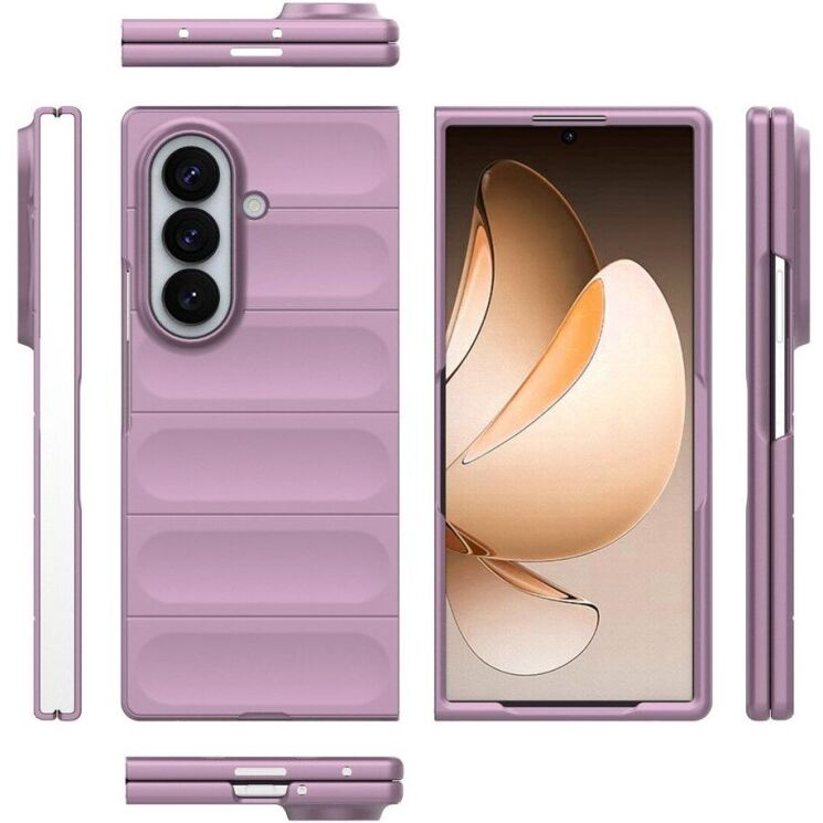 Силиконовый (TPU) чехол Deexe Terra Case (FF) для Samsung Galaxy Fold 8 Ultra - Light Purple: фото 5 из 6