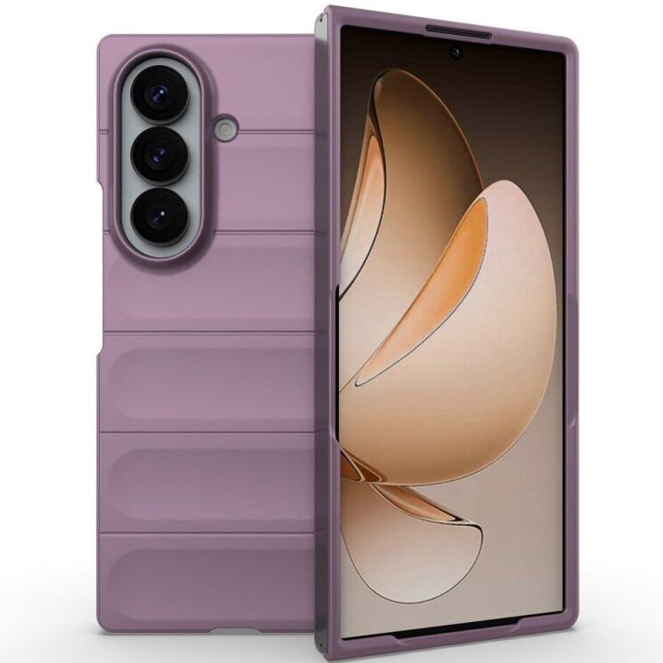 Силиконовый (TPU) чехол Deexe Terra Case (FF) для Samsung Galaxy Fold 8 Ultra - Light Purple: фото 2 из 6