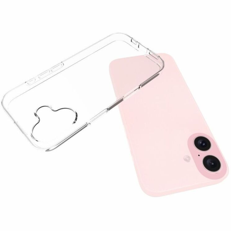 Силиконовый (TPU) чехол Deexe UltraThin для Apple iPhone 16 - Transparent: фото 7 из 7