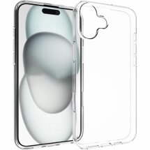 Силіконовий (TPU) чохол Deexe UltraThin для Apple iPhone 16 Plus - Transparent: фото 1 з 7