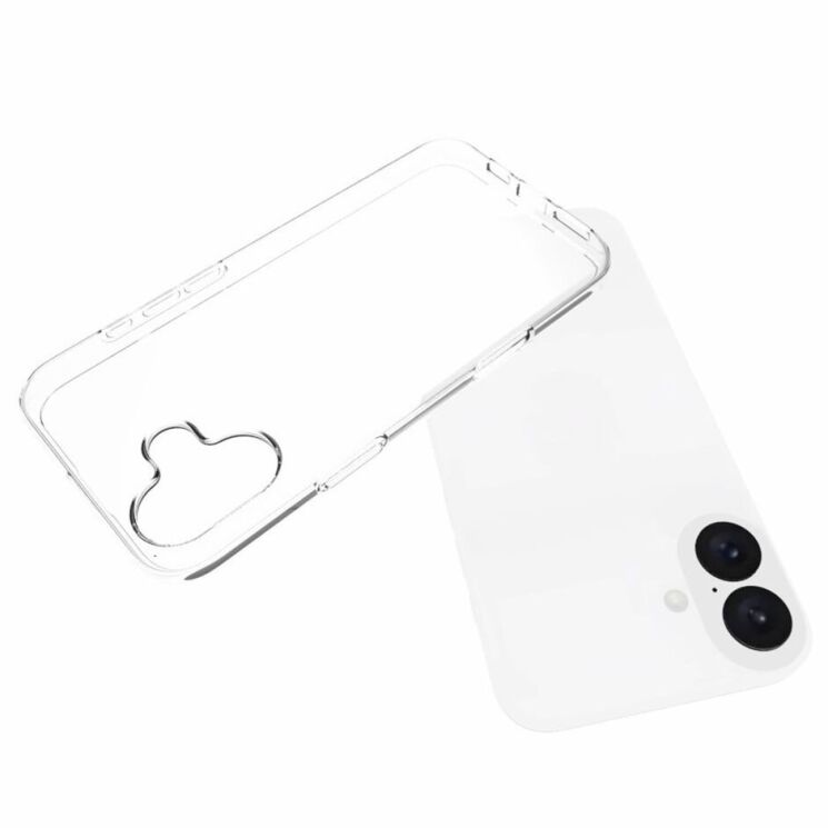 Силиконовый (TPU) чехол Deexe UltraThin для Apple iPhone 16 Plus - Transparent: фото 7 из 7