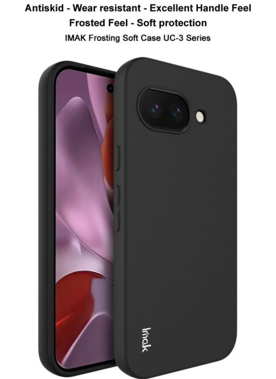 Силиконовый (TPU) чехол IMAK UC-3 Series для Google Pixel 9a - Black: фото 5 из 8