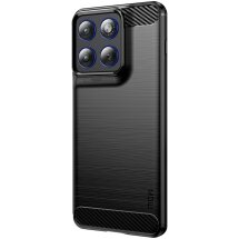 Силиконовый (TPU) чехол MOFI Carbon Fiber для Motorola Edge 70 - Black: фото 1 из 9