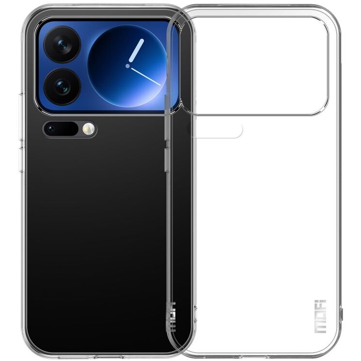 Силиконовый (TPU) чехол MOFI Thin Guard для Xiaomi 17 Pro - Transparent: фото 1 из 9