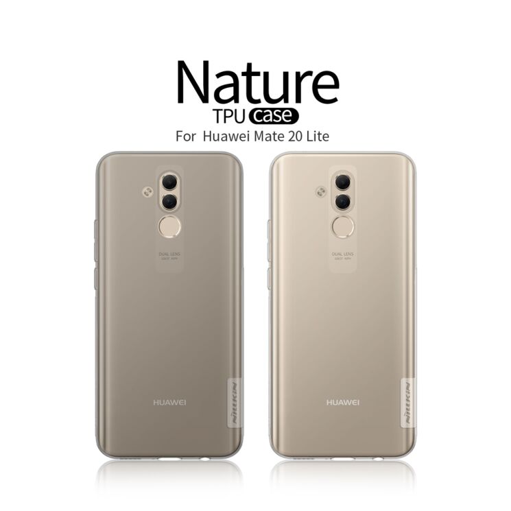 Силиконовый (TPU) чехол NILLKIN Nature для Huawei Mate 20 Lite - White: фото 4 из 10