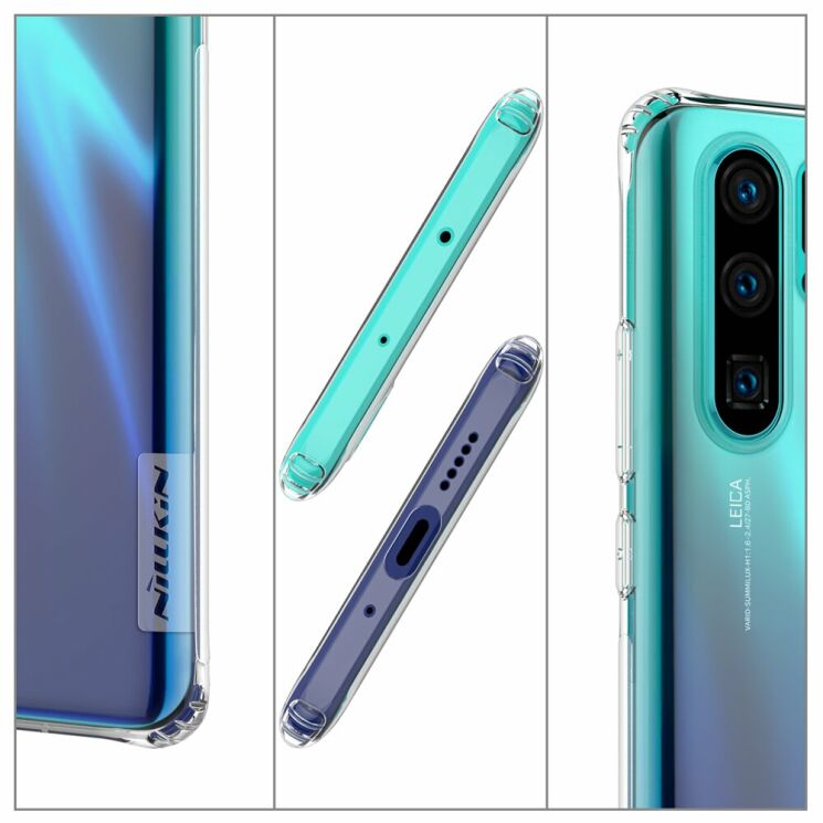 Силиконовый (TPU) чехол NILLKIN Nature для Huawei P30 Pro - Grey: фото 9 из 14