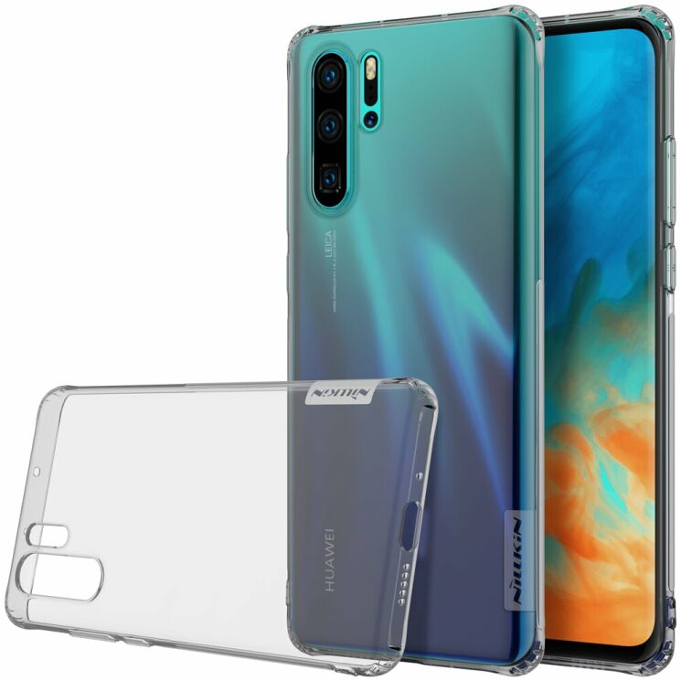 Силиконовый (TPU) чехол NILLKIN Nature для Huawei P30 Pro - Grey: фото 1 из 14