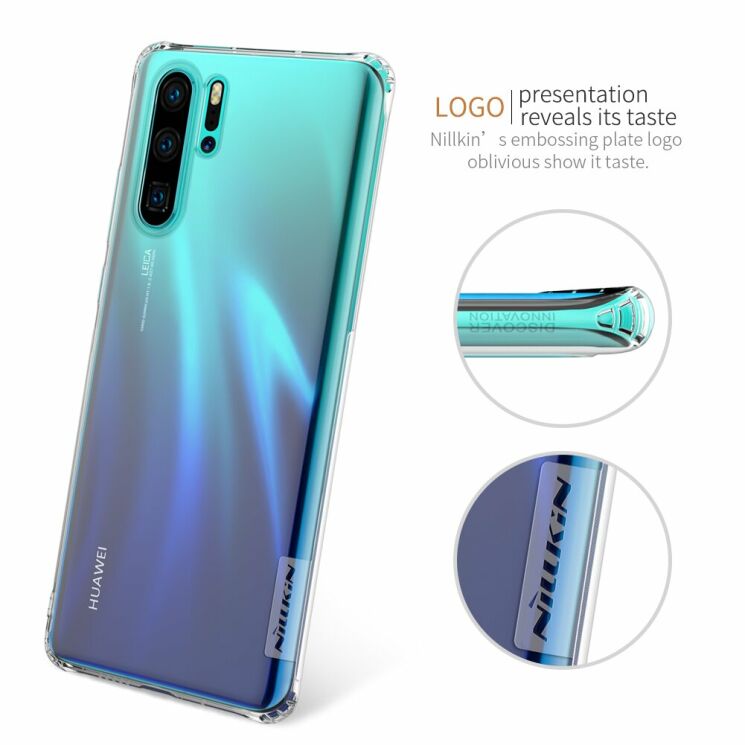 Силиконовый (TPU) чехол NILLKIN Nature для Huawei P30 Pro - Grey: фото 13 из 14