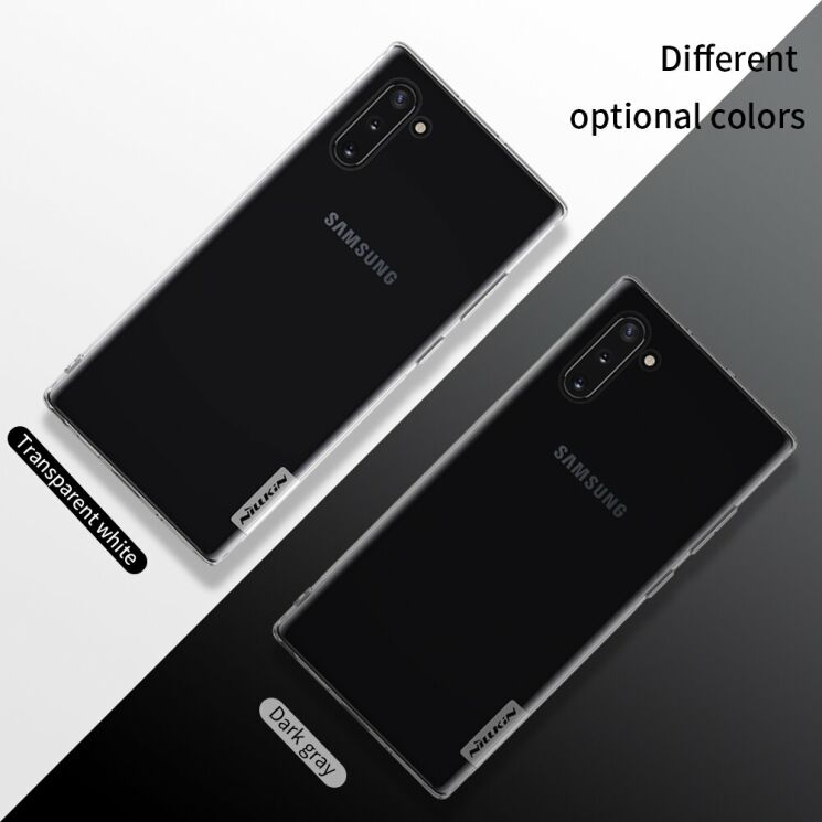 Силіконовий (TPU) чохол NILLKIN Nature для Samsung Galaxy Note 10 (N970) - Grey: фото 15 з 16