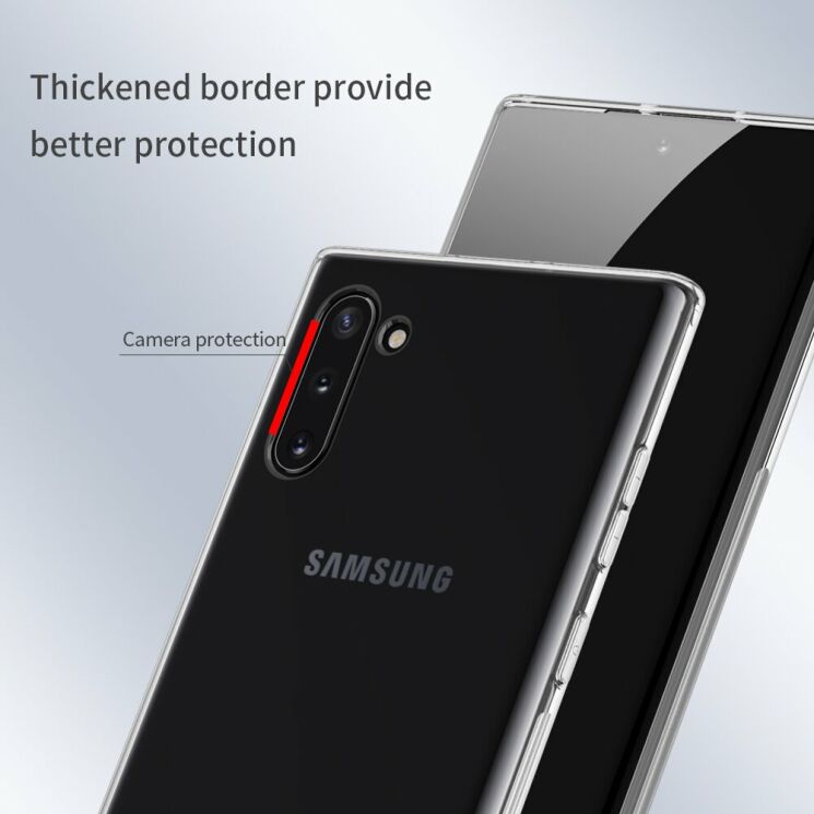 Силіконовий (TPU) чохол NILLKIN Nature для Samsung Galaxy Note 10 (N970) - Grey: фото 10 з 16