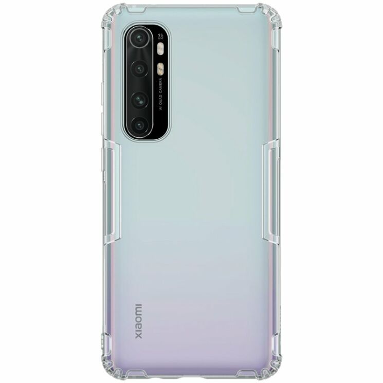 Силиконовый (TPU) чехол NILLKIN Nature Max для Xiaomi Mi Note 10 Lite - Grey: фото 1 из 19