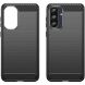 Силиконовый (TPU) чехол UniCase Carbon для Samsung Galaxy A37 (A376) - Black (406062B). Фото 2 из 8