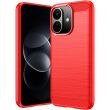 Силиконовый (TPU) чехол UniCase Carbon для Xiaomi Redmi Note 17 Pro - Red (429524R)
