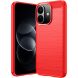 Силиконовый (TPU) чехол UniCase Carbon для Xiaomi Redmi Note 17 Pro - Red (429524R). Фото 1 из 9