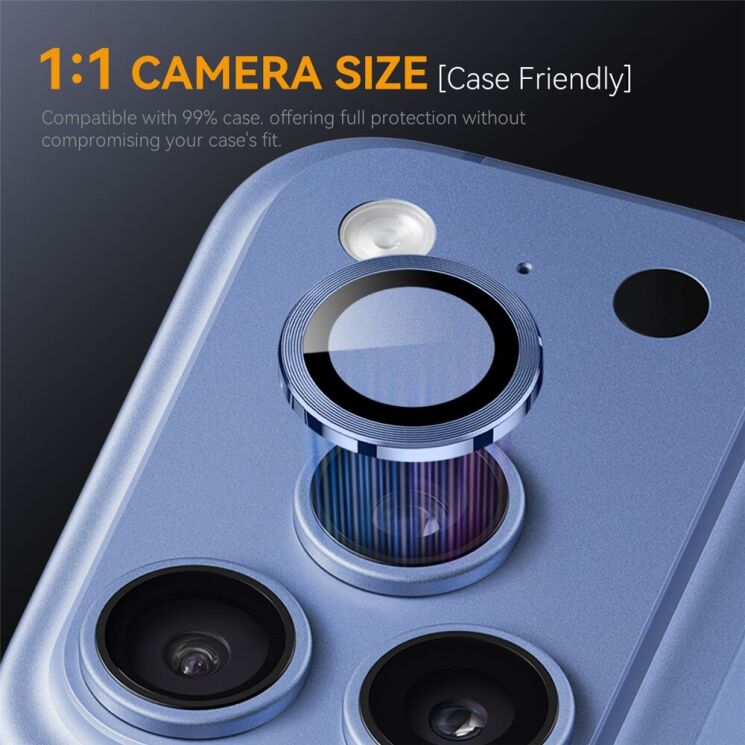 Скло на камеру (3шт) NORTHJO Camera Lens Glass для iPhone 18 Pro / 18 Pro Max - Black (423672B) Скло на камеру (3шт) NORTHJO Camera Lens Glass для iPhone 18 Pro / 18 Pro Max - Black: фото 3 з 5