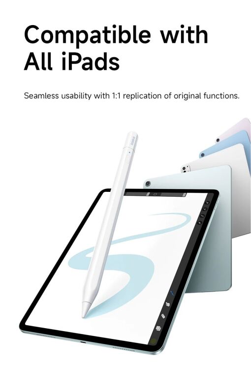 Стилус Baseus PS3 Air Smooth Writing (B00012) - Moon White (950187W) Стилус Baseus PS3 Air Smooth Writing (B00012) - Moon White: фото 19 из 30
