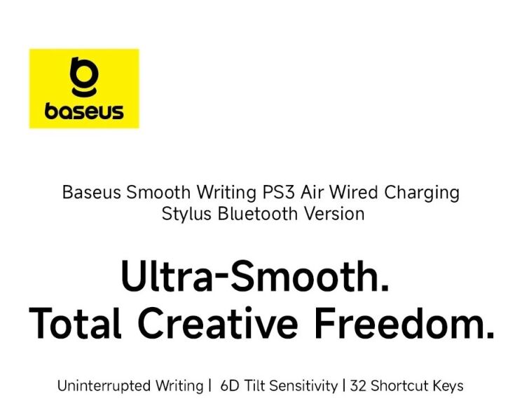 Стилус Baseus PS3 Air Smooth Writing (B00012) - Moon White (950187W) Стилус Baseus PS3 Air Smooth Writing (B00012) - Moon White: фото 6 из 30