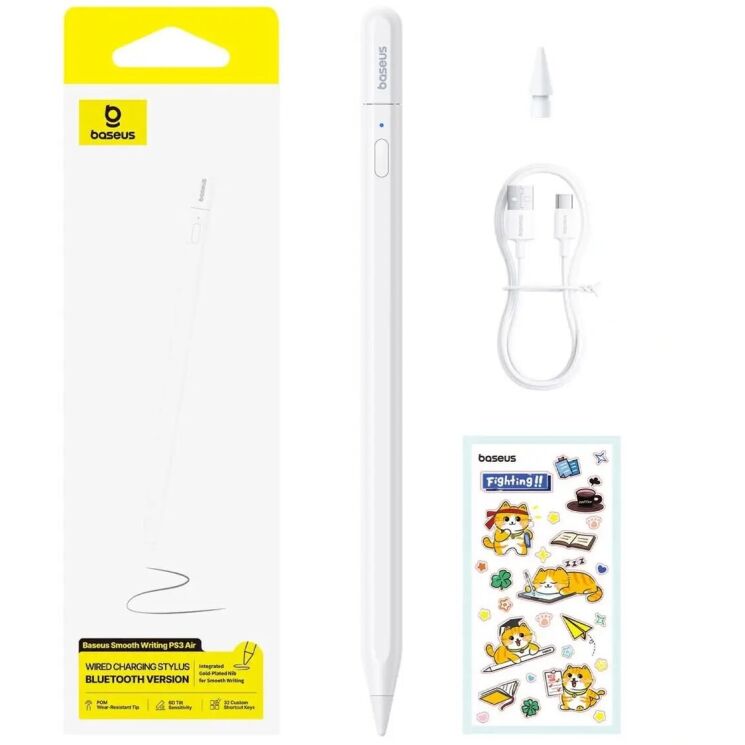 Стилус Baseus PS3 Air Smooth Writing (B00012) - Moon White (950187W) Стилус Baseus PS3 Air Smooth Writing (B00012) - Moon White: фото 5 из 30