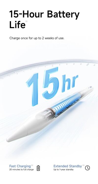 Стилус Baseus PS3 Air Smooth Writing (B00012) - Moon White (950187W) Стилус Baseus PS3 Air Smooth Writing (B00012) - Moon White: фото 16 из 30