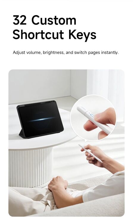 Стилус Baseus PS3 Air Smooth Writing (B00012) - Moon White (950187W) Стилус Baseus PS3 Air Smooth Writing (B00012) - Moon White: фото 14 из 30