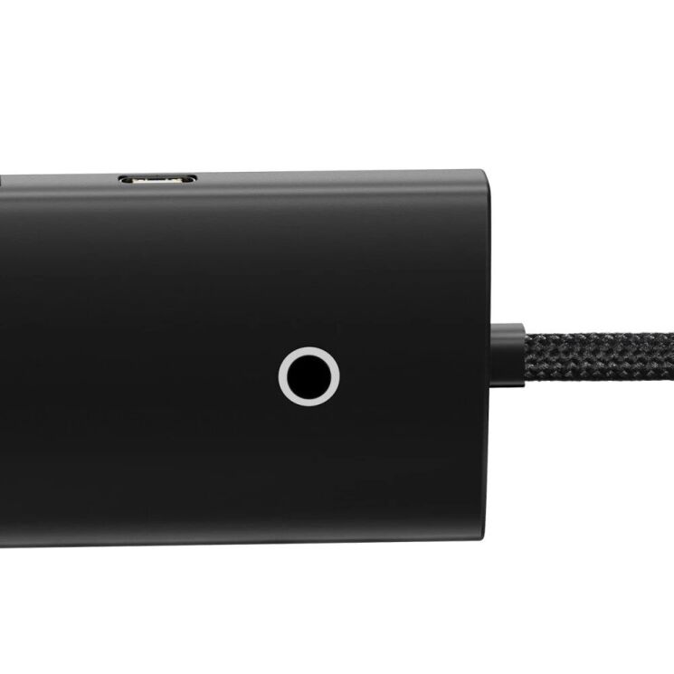 Type-C HUB Baseus Lite Series 4 in 1 Type-C HUB Adapter (0.25m) WKQX030301 - Black: фото 4 з 28