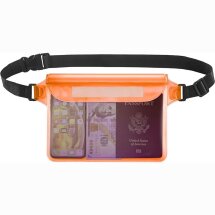Вологозахисний чохол UniCase Swimming Bag - Transparent Orange: фото 1 з 10