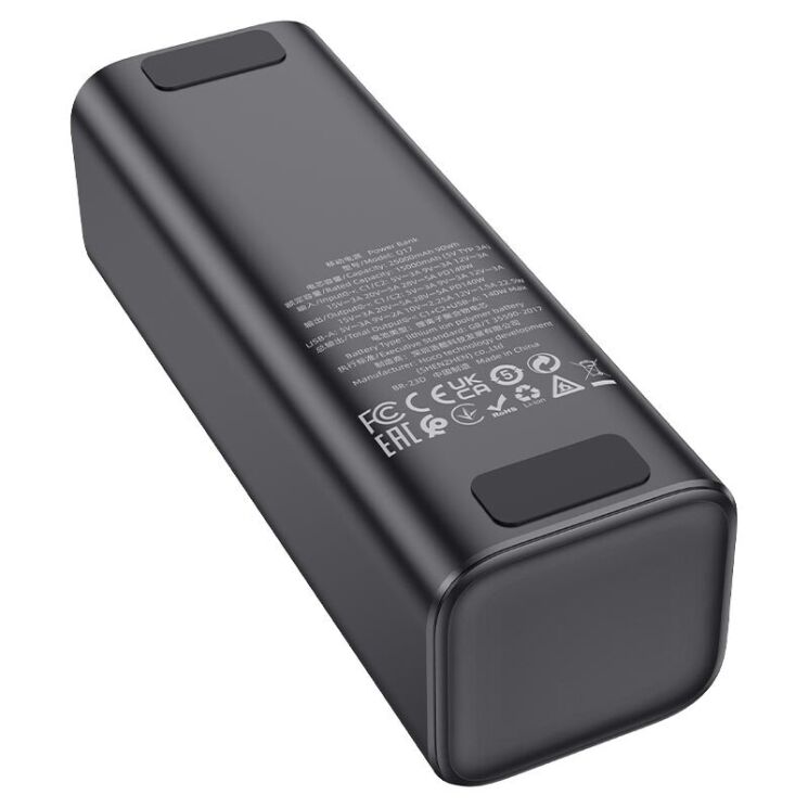 Зовнішній акумулятор Hoco Q17 Electric PD140W (25000mAh) - Black: фото 6 з 18