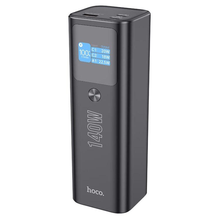 Зовнішній акумулятор Hoco Q17 Electric PD140W (25000mAh) - Black: фото 3 з 18