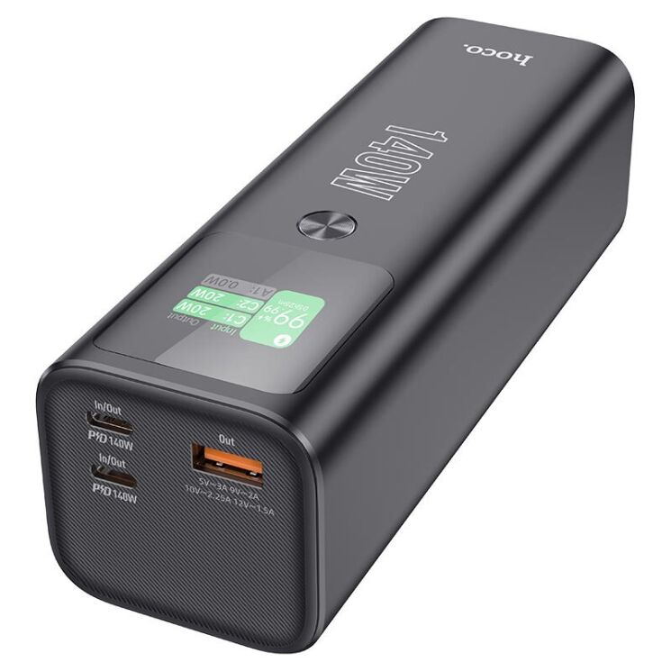 Зовнішній акумулятор Hoco Q17 Electric PD140W (25000mAh) - Black: фото 5 з 18