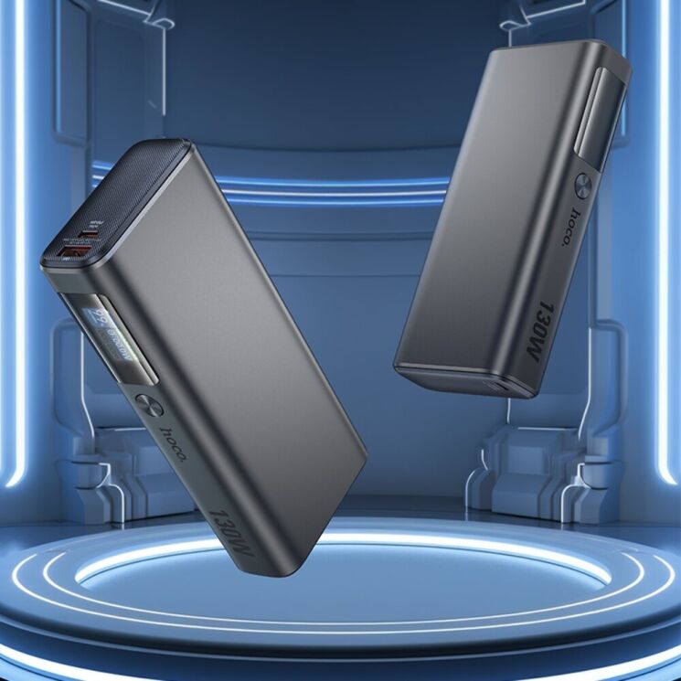 Внешний аккумулятор Hoco Q17B Electric 130W (20000mAh) - Space Gray: фото 8 из 9