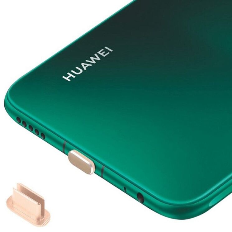 Заглушка от пыли Deexe Dust Guard Type-C - Gold: фото 1 из 1