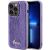 Защитный чехол Guess Sequin Script Metal для Apple iPhone 15 Pro Max - Purple: фото 1 из 7