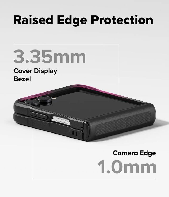 Защитный чехол Ringke Onyx Flap для Samsung Galaxy Flip 8 (8800380460584) - Black: фото 11 из 20