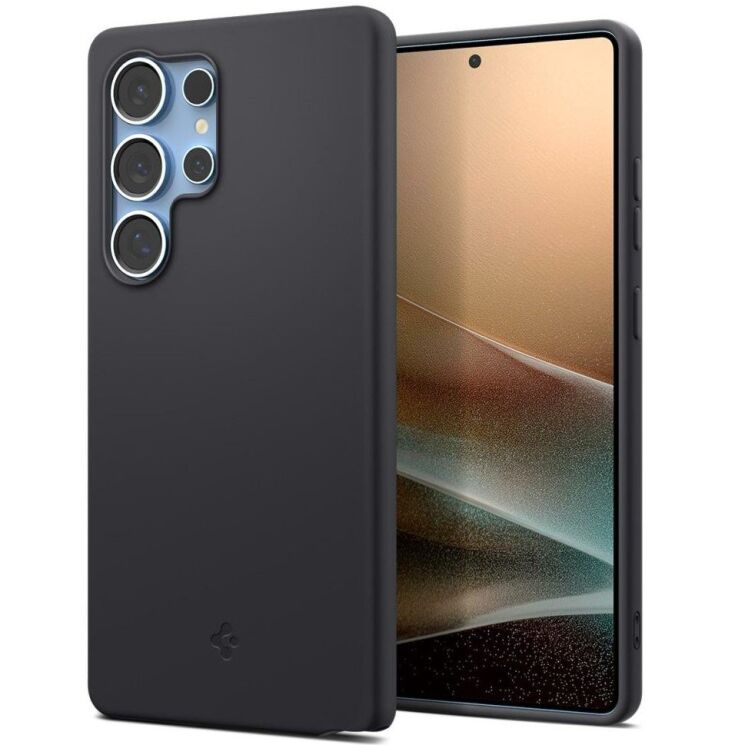 Захисна накладка Spigen (SGP) Silicone Fit (MagFit) для Samsung Galaxy S25 Ultra (S938) ACS09017 - Black: фото 1 з 21