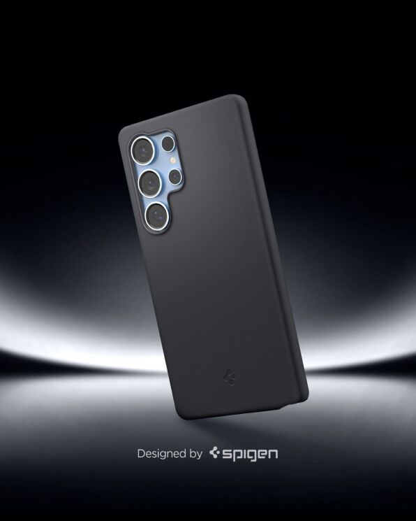 Захисна накладка Spigen (SGP) Silicone Fit (MagFit) для Samsung Galaxy S25 Ultra (S938) ACS09017 - Black: фото 21 з 21