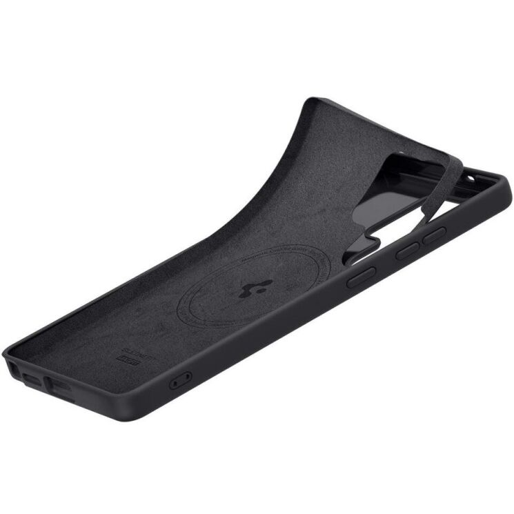 Захисна накладка Spigen (SGP) Silicone Fit (MagFit) для Samsung Galaxy S25 Ultra (S938) ACS09017 - Black: фото 9 з 21