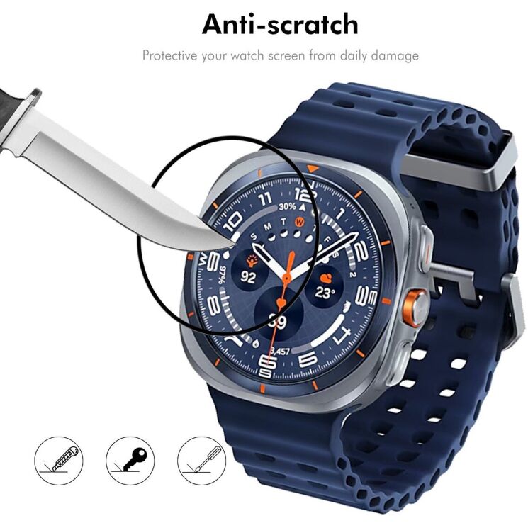 Захисна плівка ENKAY 3D Curved Film для Samsung Galaxy Watch Ultra (47mm) / Ultra (2025) - Black: фото 5 з 7