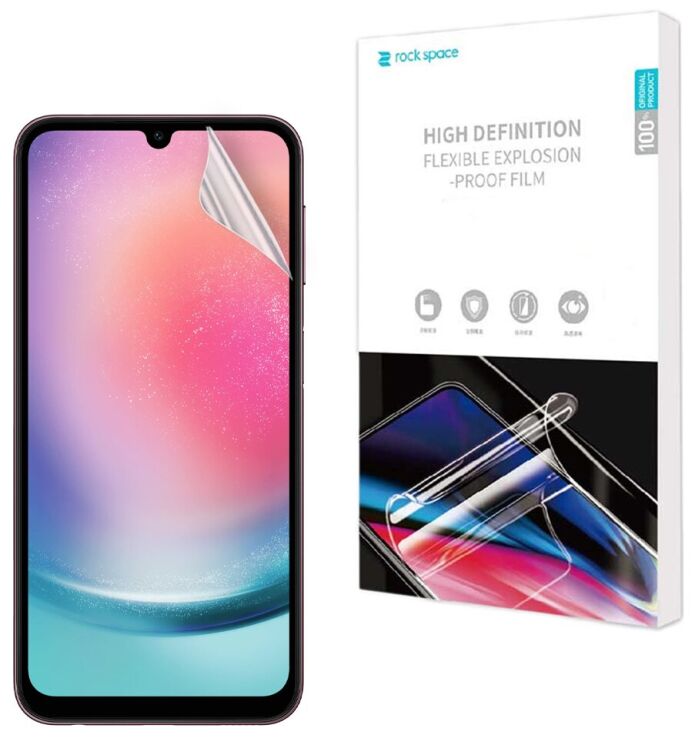 Защитная пленка на экран RockSpace Explosion-Proof SuperClear для Samsung Galaxy A24 (A245): фото 1 из 10