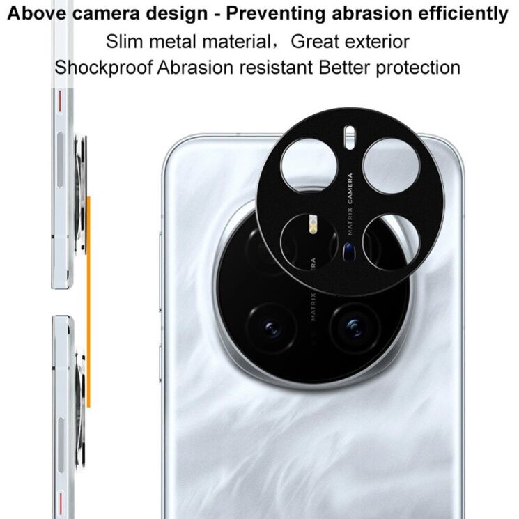 Защитная рамка IMAK Camera Styling для Honor Magic 7 Pro - Black: фото 6 из 12